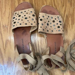 Lace up sandals